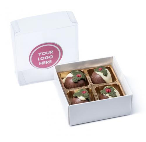 Branded Christmas Pudding Chocolate Truffles